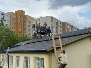 Rekonštrukcia strechy a veže kostola - Ťahanovce, Košice
