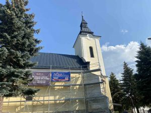 Rekonštrukcia strechy a veže kostola Sečovská Polianka