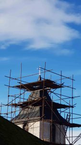 Rekonštrukcia veže kostola - Nová Vieska pri Bodrogu